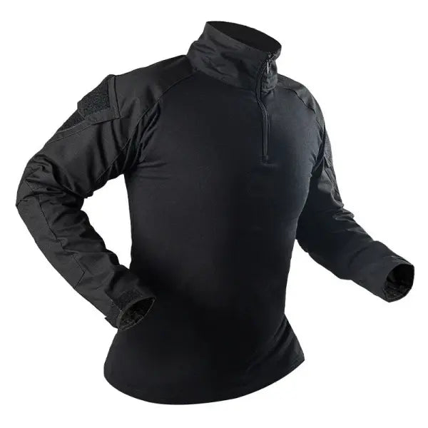 Tactical Hiking Long Sleeve Shirt Cotton Camo Outdoor - Black / L / China Mainland