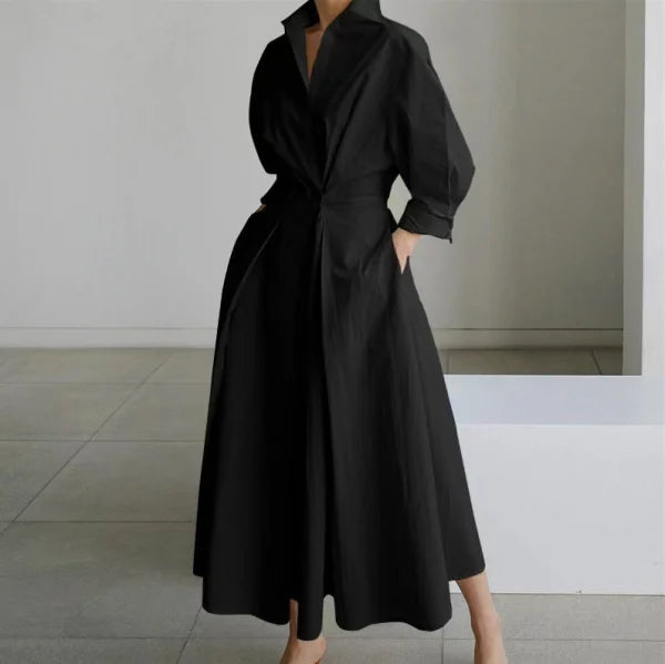 Oversized Swing Skirt in Various Colors and White Pattern Options - Himpall