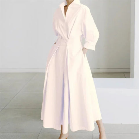 Oversized Swing Skirt in Various Colors and White Pattern Options - Himpall