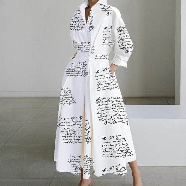 Oversized Swing Skirt in Various Colors and White Pattern Options - Himpall