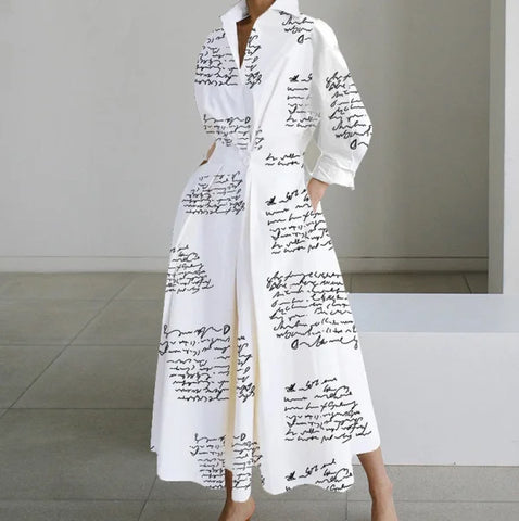 Oversized Swing Skirt in Various Colors and White Pattern Options - Himpall