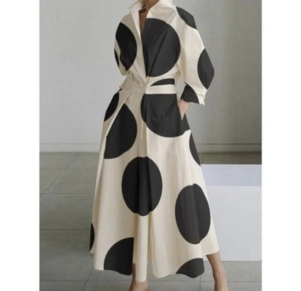 Oversized Swing Skirt in Various Colors and White Pattern Options - Himpall