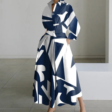 Oversized Swing Skirt in Various Colors and White Pattern Options - Himpall