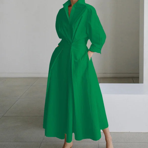 Oversized Swing Skirt in Various Colors and White Pattern Options - Himpall