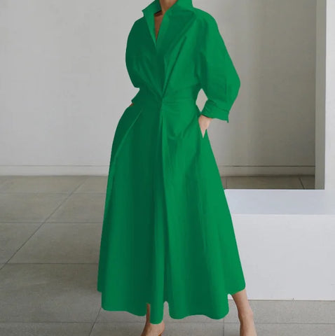 Oversized Swing Skirt in Various Colors and White Pattern Options - Himpall