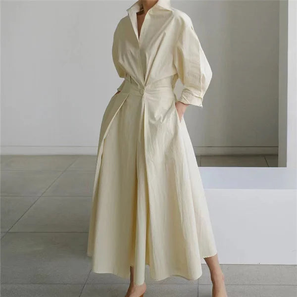 Oversized Swing Skirt in Various Colors and White Pattern Options - Himpall