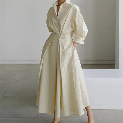 Oversized Swing Skirt in Various Colors and White Pattern Options - Himpall