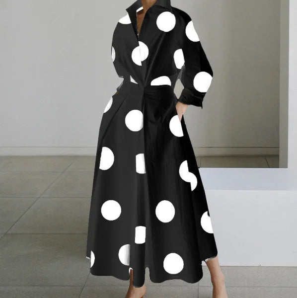 Oversized Swing Skirt in Various Colors and White Pattern Options - Himpall