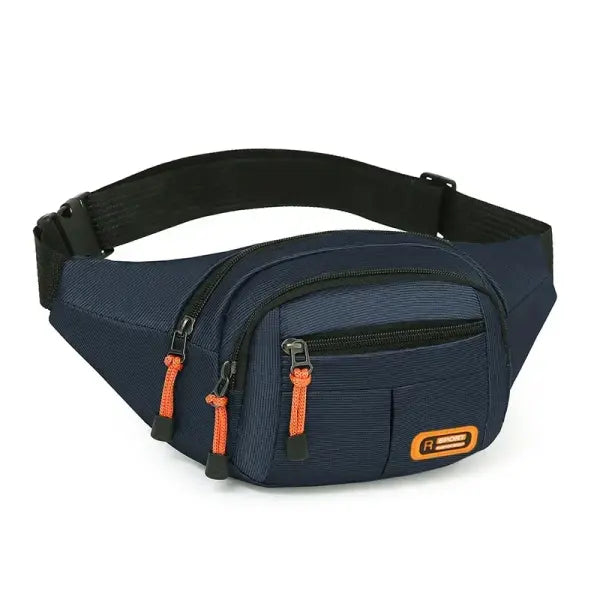 Oxford Waterproof Mobile Waist Bag Women Multifunctional Large - Blue