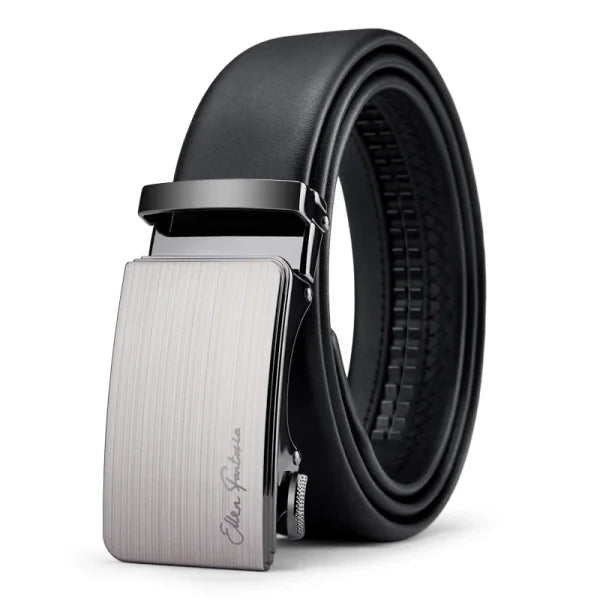 OYIFAN Men’s Genuine Leather Belt – Alloy Buckle Automatic Ratchet Belt - Himpall