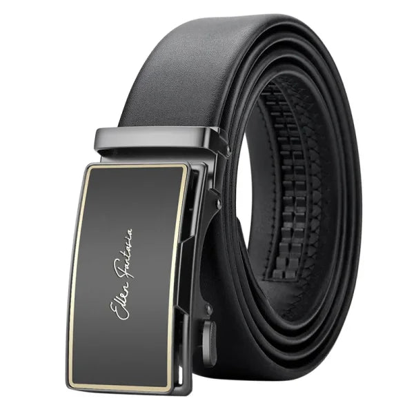 OYIFAN Men’s Genuine Leather Belt – Alloy Buckle Automatic Ratchet Belt - Himpall