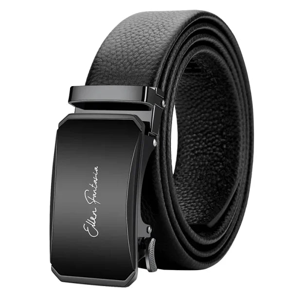 OYIFAN Men’s Genuine Leather Belt – Alloy Buckle Automatic Ratchet Belt - Himpall