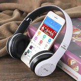 P47 Bluetooth 5.0 Wireless Headphone Foldable HIFI Stereo Bass Earphone Kid Helmet Gift With Mic USB Adaptor For iPhone