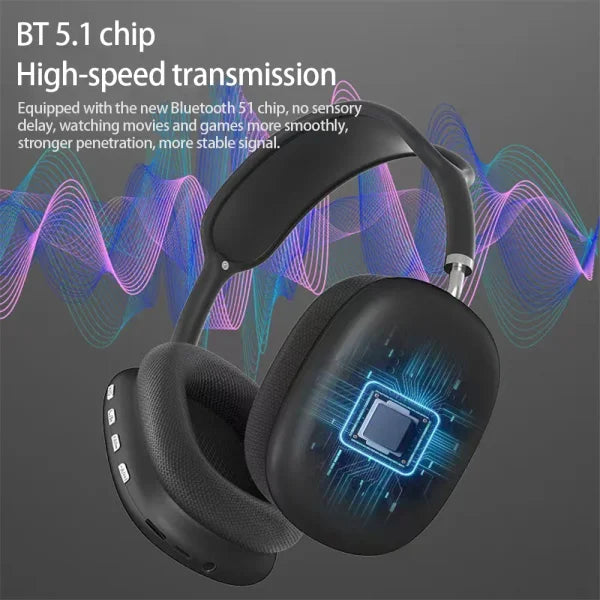 P9 Wireless Bluetooth Headset – Noise Cancelling Earbuds with Mic - Himpall