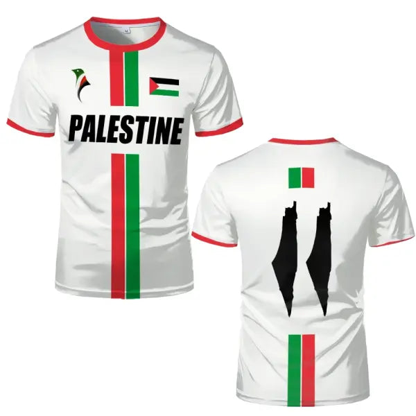 Palestine Flag 3D Printed Sports Tee Breathable Summer Fashion Top - image color 4 / 5XL