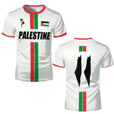 Palestine Flag 3D Printed Sports Tee Breathable Summer Fashion Top - image color 4 / 5XL