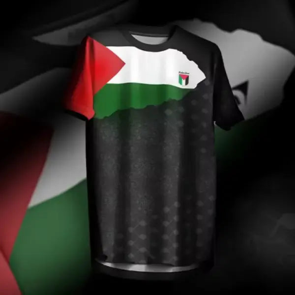 Palestine Flag 3D Printed Sports Tee Breathable Summer Fashion Top - image color 1 / XXXL