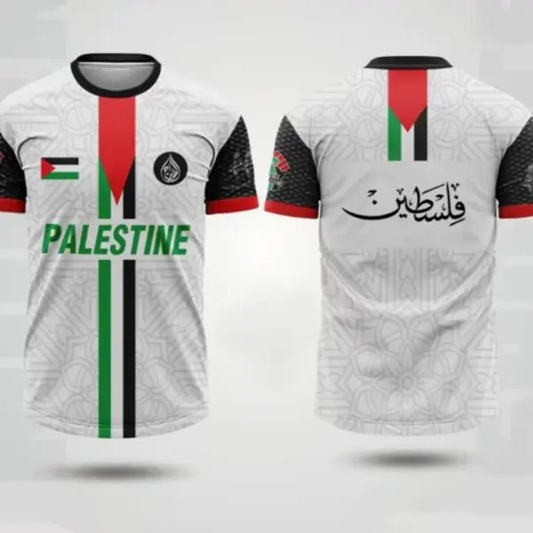 Palestine Flag 3D Printed Sports Tee Breathable Summer Fashion Top - image color 6 / M