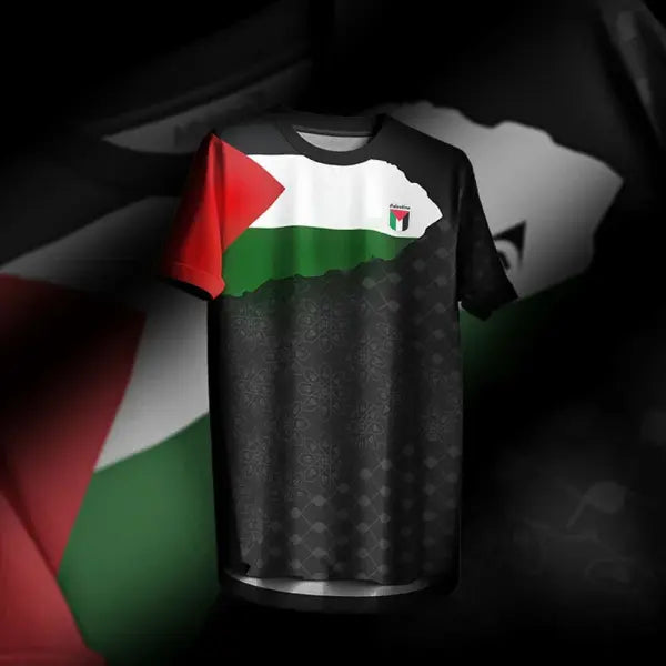 Palestine Football Jersey T Shirts Summer Fashion Short Sleeve Palestinian Flag 3D Print Tshirt Casual O Neck Loose Men