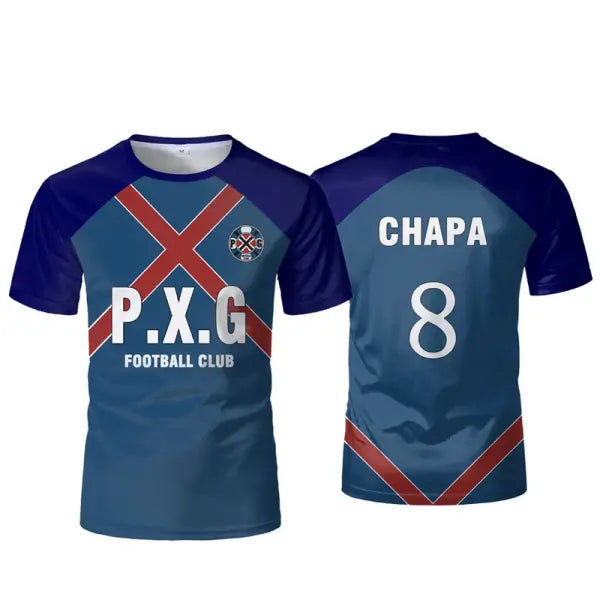 Paris X Gen P.X.G Blue Lock Japanese Anime Jersey Football Uniform No.9 Rin Shidou Cosplay T Shirts Customized Name