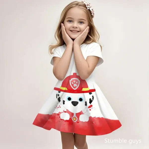 Paw Patrol Girls Summer Sundress Breathable Casual Beach Wear - LLBQ264311 / 140