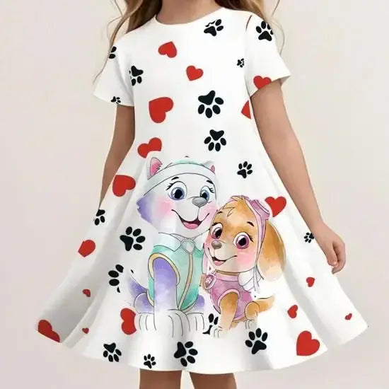 Paw Patrol Girls Summer Sundress Breathable Casual Beach Wear - LLBQ264432 / 100