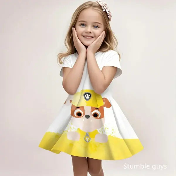 Paw Patrol Girls Summer Sundress Breathable Casual Beach Wear - LLBQ264312 / 150