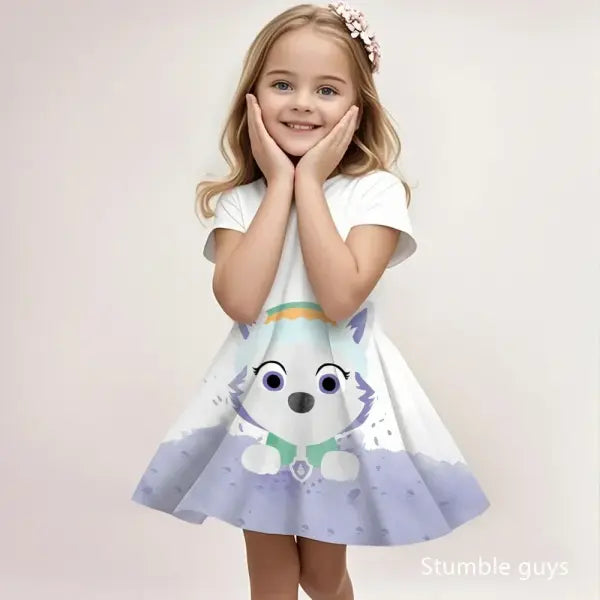 Paw Patrol Girls Summer Sundress Breathable Casual Beach Wear - LLBQ264309 / 160