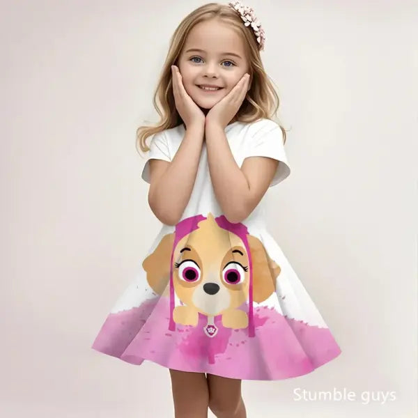 Paw Patrol Girls Summer Sundress Breathable Casual Beach Wear - LLBQ264307 / 110