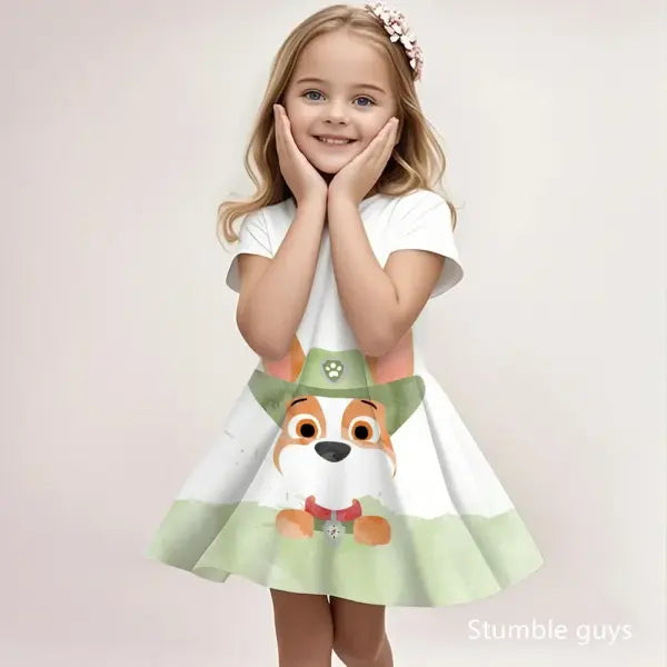 Paw Patrol Girls Summer Sundress Breathable Casual Beach Wear - LLBQ264310 / 130