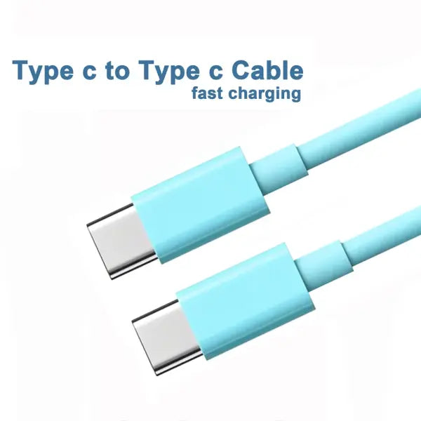 PD 60W USB C to USB Type C Cable Fast Charge Data Cable For Iphone 15 15Pro Huawei Samsung Xiaomi Data Line Black White