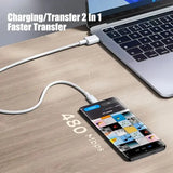 PD 60W USB C to USB Type C Cable Fast Charge Data Cable For Iphone 15 15Pro Huawei Samsung Xiaomi Data Line Black White