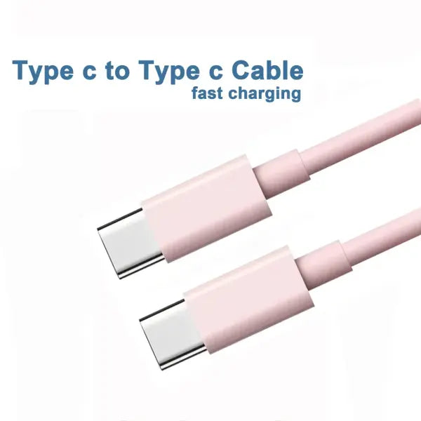 PD 60W USB C to USB Type C Cable Fast Charge Data Cable For Iphone 15 15Pro Huawei Samsung Xiaomi Data Line Black White