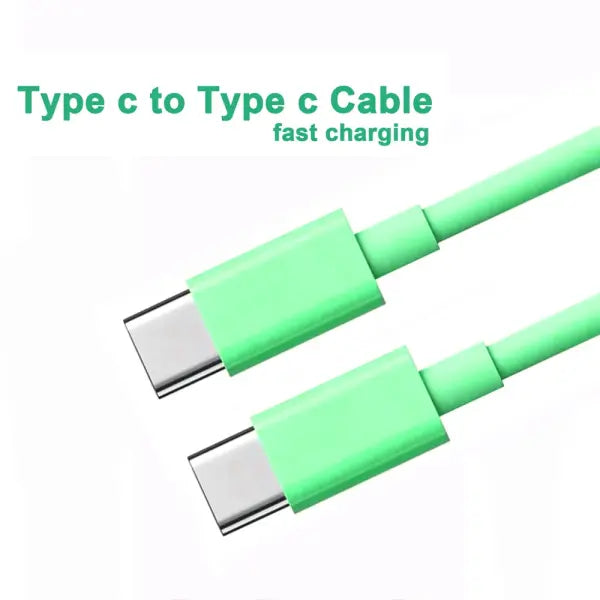 PD 60W USB C to USB Type C Cable Fast Charge Data Cable For Iphone 15 15Pro Huawei Samsung Xiaomi Data Line Black White
