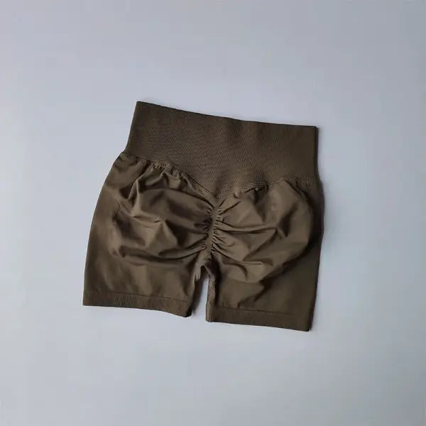 Peach Hip Lifting Sports Shorts Women High Waist and Waist Tightening Slimming Running Hip Speed Drying Three Point
