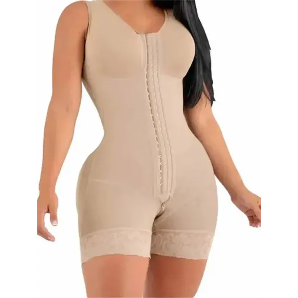 Perfect Silhouette Slimming Compression Garment for Full Body Coverage - skin / XXXL