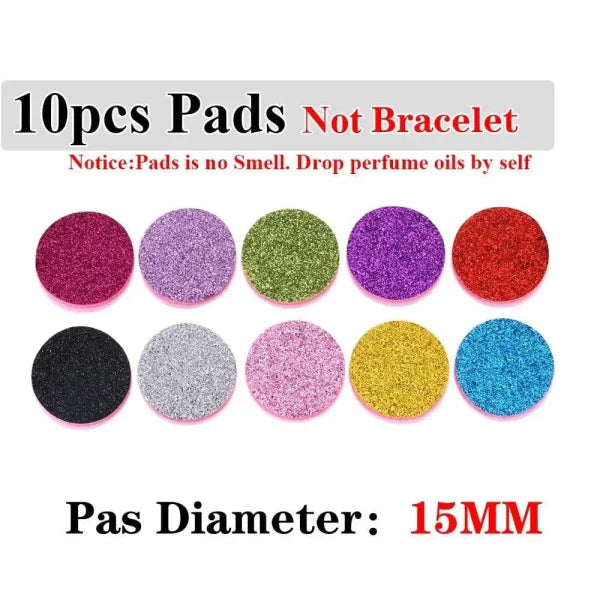 Aroma Diffuser Bracelet - 10pcs Sequin Pads