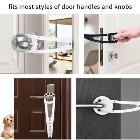 Pet Cat Door Holder Latch Prevents Dogs From Entering Cat Supplies Adjustable Elastic Gate Lock Keep Dog Out Pet Cat Accessories - Himpall