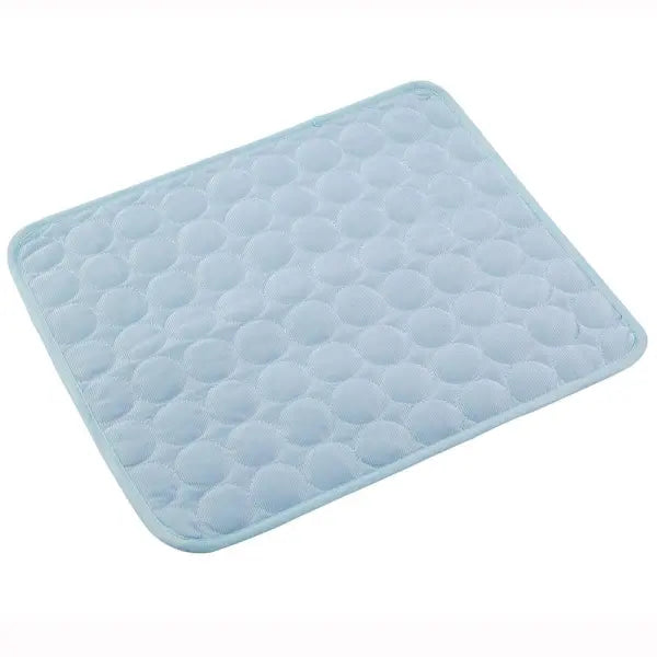 Pet Dog Cat Ice Silk Cold Nest Pad For Cooling In Summer - Light blue / 40x30cm