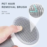 Pet grooming brush for cats and dogs with angled bristles, made in China