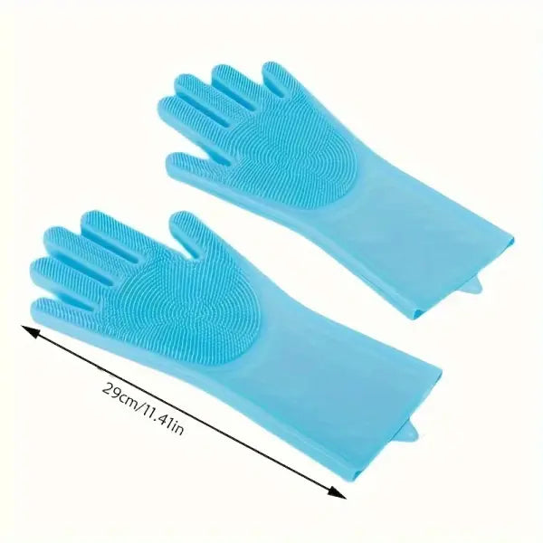 Pet Grooming Cleaning Gloves Dog Cat Bathing Shampoo Glove Scrubber Magic Dishwashing Cleanner Sponge Silicon Hair