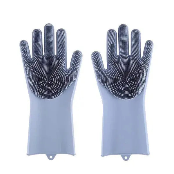 Pet Grooming Cleaning Gloves Dog Cat Bathing Shampoo Glove Scrubber Magic Dishwashing Cleanner Sponge Silicon Hair