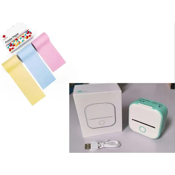 Phomemo T02 Portable Bluetooth Thermal Label Printer - Green setB / USB