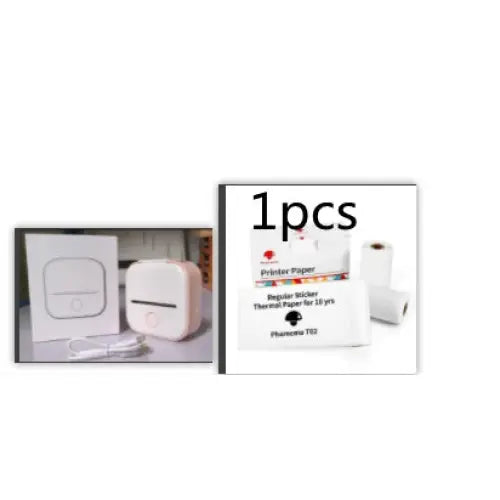 Phomemo T02 Portable Bluetooth Thermal Label Printer - Pink Set1 / USB