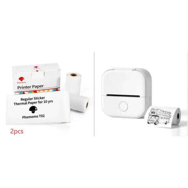 Phomemo T02 Portable Bluetooth Thermal Label Printer - Set1 / USB