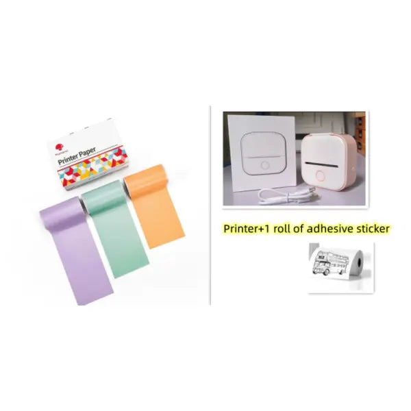 Phomemo T02 Portable Bluetooth Thermal Label Printer - Set3 / USB