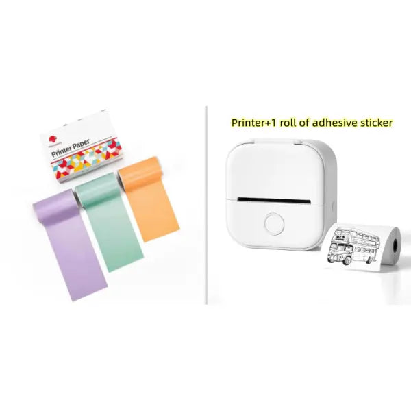 Phomemo T02 Portable Bluetooth Thermal Label Printer - Set4 / USB