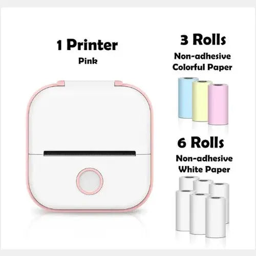 Phomemo T02 Portable Bluetooth Thermal Label Printer - Set8 / USB