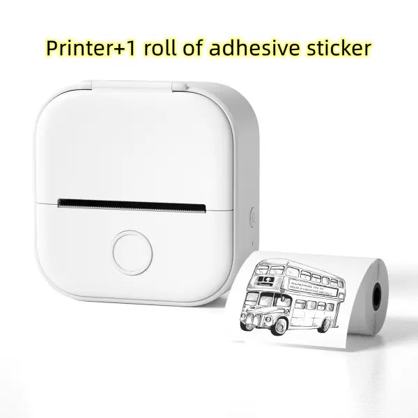Phomemo T02 Portable Bluetooth Thermal Label Printer - White / USB