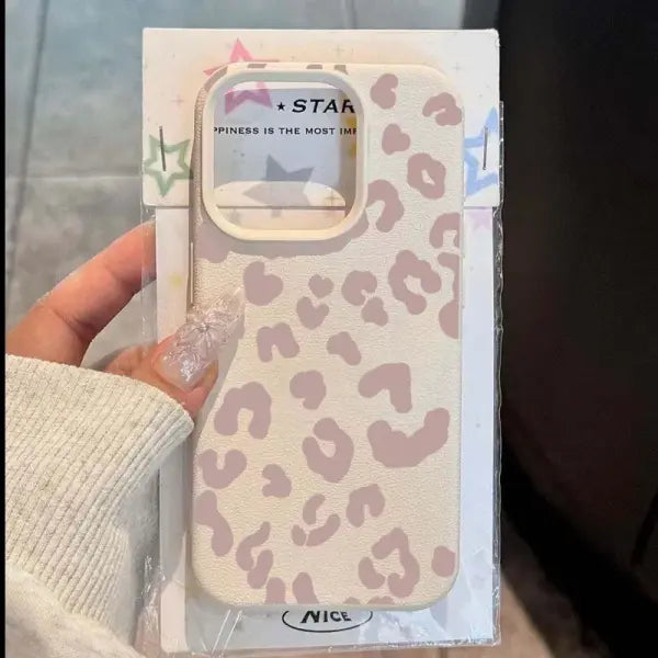 Leopard print soft TPU phone case for iPhone
